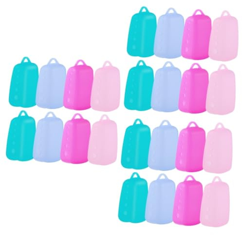 FRCOLOR 3 Sätze Zahnbürstenkopfschutz Sanitär Mundhygiene Zahnbürsten Box Reisezahnbürste Zahnbürstenkappen Bürstenbeläge Deckel Für Zahnbürsten Silikon in Lebensmittelqualität 8 Stück * 3