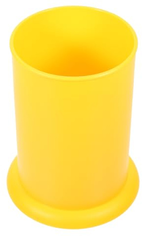 JECOMPRIS Yellow Plastic Cutlery Holder Kitchen Utensil Organizer Chopstick Storage Rack Spoon Stand for Household Desktop