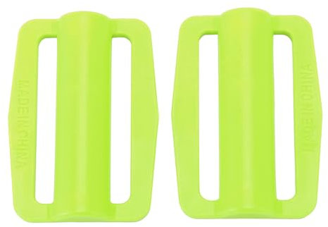 EVTSCAN Tauchgewichte, Tauchgewichte, Tauchgewichtsblock, Schnellverschlussschnalle für Gerätetauchen, Speerfischen, stabiles Kunststoff-Stahlmaterial, 2 Stück (Fluoresziergelb)