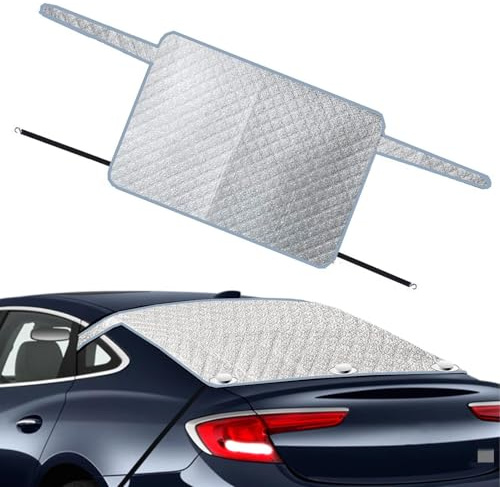 Couverture Pare-brise Arrière, Housse De Pare-brise De Voiture, Bâche Protection Pare Brise Arrière Voiture, Avec Crochet Et Aimant Invisible, Pour Neige, Glace, Gel, Poussière, Rayons UV Et Soleil