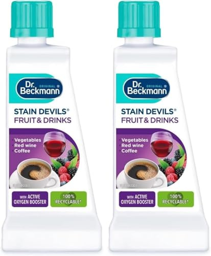 2 Pack Stain Devils Fruit and Drink 50ml - Laundry Stain Remover for Clothes Removes Red Wine, Coffee, Tea, Fruit Juice, Hot Chocolate & Vegetable Gentle on Colours for Washable & Non Washable Fabrics