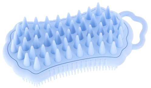 TOYANDONA Silikon Kopfhautmassagebürste mit Peelingfunktion Weiche Duschbürste für Haare und Körper Langlebig Geeignet für Nass Trockenanwendung Sanfte Reinigung und Durchblutungsförderung