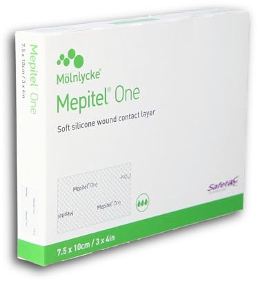 Mepitel One 7,5x10 cm, Silikon Pflaster Schnittstelle, 10-pack