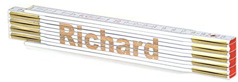 Zollstock Richard mit Namensgravur personalisiert Geschenk