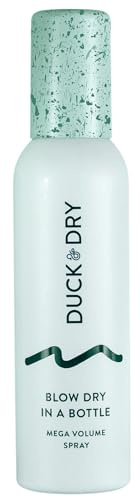 Duck & Dry Blow Dry In A Bottle 150ml - Suitable For All Hair Types - SLS, SLES, Silicone, Paraben & Cruelty Free - All-in-one spray that adds volume, lift, and texture for healthy, shiny hair