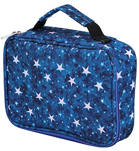 Cikonielf Federmäppchen 72 Stück Etui Schule Federmappe Multi Fächer Mäppchen Tragbar Federmappe Organizer Schule Bleistifte Organizer für Bleistifte Aquarellstifte und anderes Briefpapier(Blau)