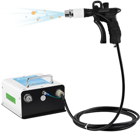 YUCHENGTECH Pistola Antiestática con Generador de Alto Voltaje 10.0KV | Pistola de Aire Ionizante Aguja de Iones Incorporada Equilibrio de Iones de ±35V para la Eliminación de Estática