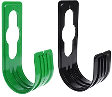 IKAAR 2 Stück Schlauchhalter Gartenschlauchhalter Haken Wasserschlauch Aufbewahrungsbügel Garden Hose Hook aus Kunststoff
