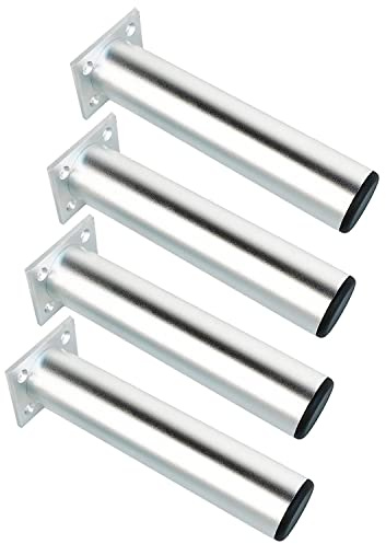 Qrity 250mm Silber Höhe Möbel Beine Schrankfüße Aluminiumlegierung Küchenfüße Sofa Füße Metall Tischbeine