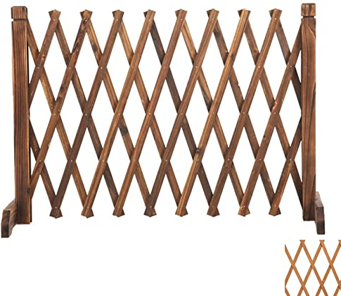Gartenzaun – Erweiterbarer Zaun Tierbarriere, Weißer Freistehender Dekorativer Gitterzaun Aus Holz, Für Zuhause Hof, Garten, Pflanzen, Klettern, Trennwand, Dekorativ (Size : 180 * 120cm)