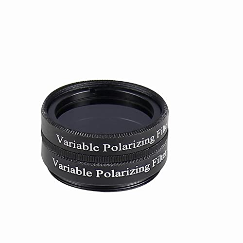 SOLOMARK Filtre polarisant variable n°3 de 1,25 pour télescopes et oculaires - Augmente le contraste - Assombrit progressivement la vision - Réduit l'éblouissement et augmente les détails