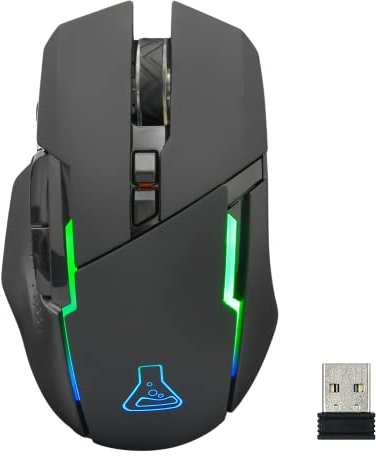 The G-Lab Kult Caesium Souris Gamer sans Fil Rechargeable - Souris Gaming Wireless Haute Performance 7200dpi, LED RGB, 6 Boutons, Ergonomique, Compatible Pc Ps4 Ps5 Xbox One - New