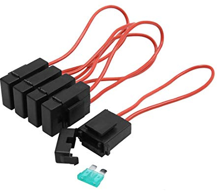 Bil bil lastbil in-line 12 V Add-A-Circuit säkring kranadapter med 30 A säkring mini Atm Apm bladsäkringshållare 5-pack