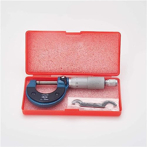 Micrometro digitale, calibro a quadrante, micrometro ad alta precisione Campo di misurazione 0-25 mm Risoluzione 0,01 mm Micrometro digitale for incisione (Colore: 01, Specifica: 0 25 mm) (Colore: Acc