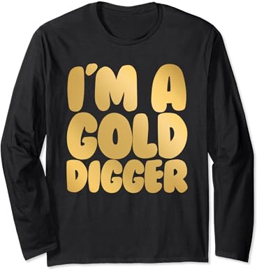Sono un cercatore doro Coppie abbinate divertenti Sono un cercatore doro Maglia a Manica