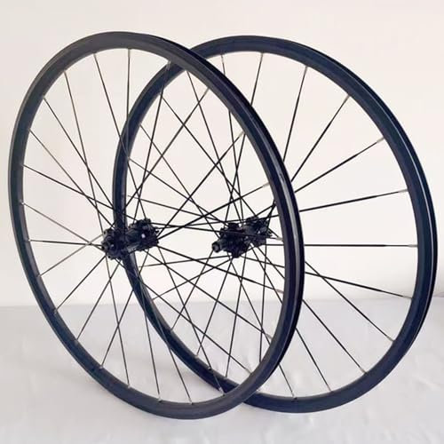 LSRRYD Fahrrad 27.5 26 Zoll MTB Laufrad Satz Scheibenbremse Aufschraubbarer Freilauf Schnellspanner Mountainbike Vorderrad Hinterrad Lager Naben 7 8 9 Gang (Color : Black, Size : 27.5inch)
