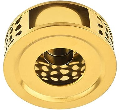 SHOWERORO Teewärmer Japanischer Teekannenwärmer Metalldekor Heizbasis Stativ Kaffeetassenwärmer Kaffeekannenwärmer Teekocher wärmer Geschirr Base Teelicht Thermostat Heizung Rostfreier Stahl