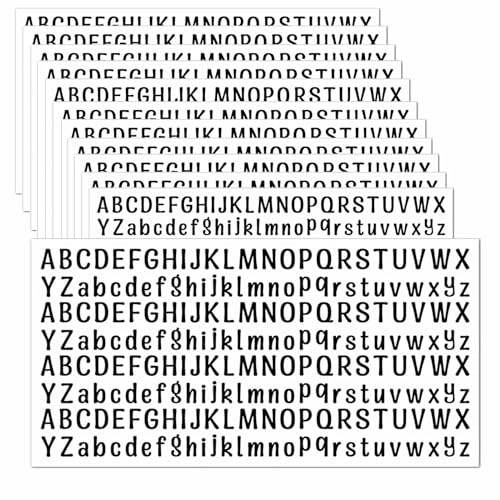 2496 Pcs Alphabet Stickers, Useful Self Adaptive Letters, Adhesive Letters, Black Letter Stickers Suitable for DIY/Scrapbooks/Gift Boxes/Cards/Gift Decorations/Greeting Cards