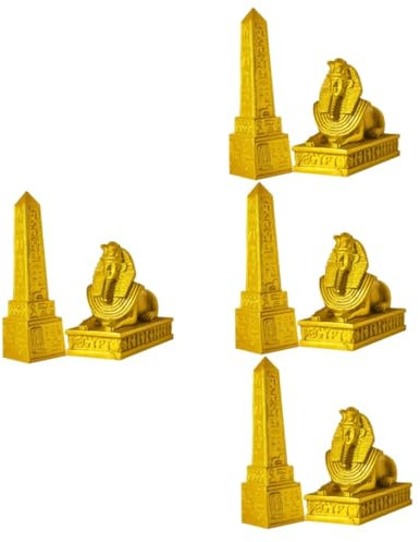 Cabilock 4 Sets Antike Ägyptische Ornamente Sphinx Sammelfigur Sphinx Skulptur Sphinx Statue Sphinx Dekoration Statue In Ägypten Ägyptische Sphinx Figur Statue Ornament Harz