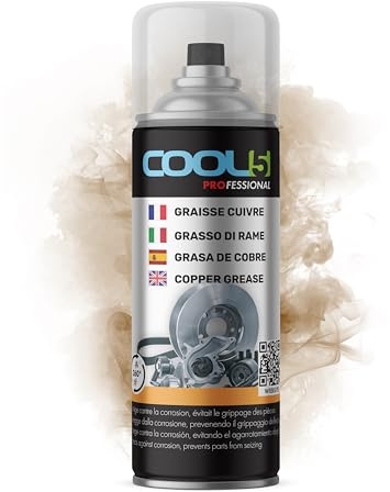 COOL5 Copper Grease - Graisse de cuivre en spray, empêche la rouille, 400ml + Nettoyant universel 500ml