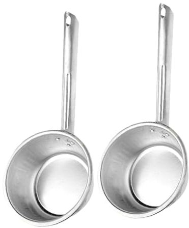 VERDANVERSE 2piezas Cucharones De Metal Para Agua Cucharón De Aluminio Para Cocina Multifuncional Para Baño Ducha y Jardín