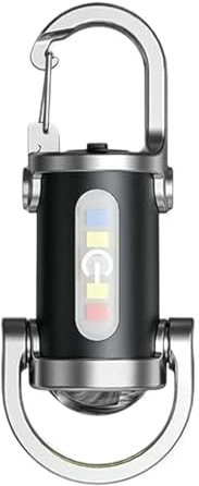 Mini lampe de poche porte-clés LED rechargeable | Lampe de poche super lumineuse étanche | Lampe de poche portable | Lampe de poche antichoc pour le camping, la randonnée et la pêche