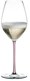 RIEDEL FATTO A MANO BY Champagner Weinglas - Pink - Einzelpackung, Schaumweinglas, Kristallglas, Spülmaschinenfest - 4900/28P