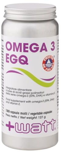 Omega3 EGQ - Integratore Alimentare a Base di Omega 3 ad Alta Concentrazione- Formato: 180 perle
