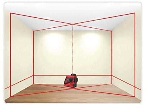 Livella Laser Autolivellante Metrica 3D 360 Gradi Raggio Verde 61410M High Power