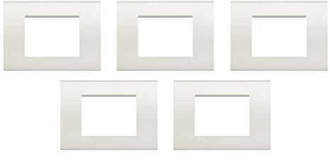 BTicino Slna4083Biff Placca Livinglight, Bianco Opaco, 5 Pezzi