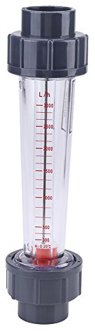 Rotameter , Jectse LZS-25 300-3000L / H plaströrstyp för omedelbar flytande vattenflödesmätare för, lätt industri, medicin, mineralgödsel, kemisk fiber, mat