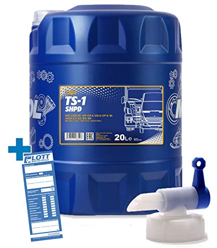 MANNOL Motorenöl 15W-40 TS-1 SHPD Motoröl 20L für Traktor/Schlepper/Bus + Auslaufhahn