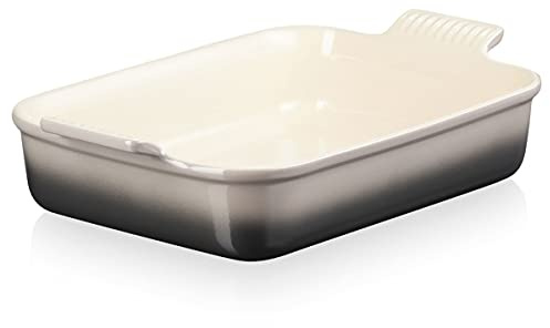 Le Creuset Pirofila rettangolare Tradition in gres vetrificato, 32 cm, 4 L, Flint, 71102324440001