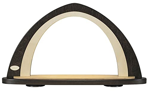 weigla - Leerbogen original Erzgebirge I LED Lichterbogen zum Dekorieren mit LED Beleuchtung I braun-natur I Schwibbogen zum Bestücken I Deko innen für Weihnachten und das ganze Jahr I aus Holz