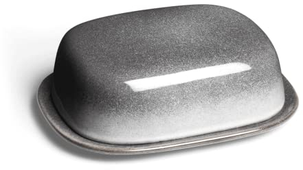 SPRINGLANE Butterdose Misty Cliff - Steingut - Spülmaschinengeeignet - Butterschale mit Deckel