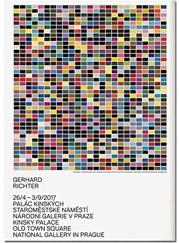 AIVYNA Gerhard Richter Poster Abstrakte Leinwand Wand Bilder Gerhard Richter Kunstdrucke Museumsmalerei Gerhard Richter Bilder Wohnkultur Rahmenlos 50×70cm