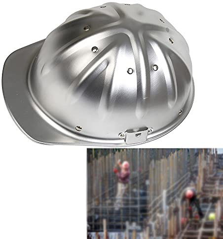 Schutzhelm, Schutzhelme aus Aluminium, hochfester Helm, 4-Punkt-Nietschnalle für die obere Strebe, hochfeste Schlagfestigkeit