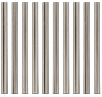 eMagTech 10pcs Lames de Raboteuse Électrique HSS 82mm avec Double Tranchant Remplacement Compatible avec Makita Raboteuses à Main Coupe du Bois