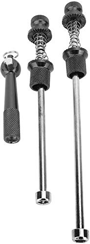NOENNULL Rennrad-Spieße aus Aluminiumlegierung, Diebstahlschutz, Schnellspanner, Rollen, Verriegelungssicherheit