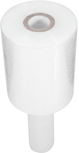 TEHAUX 1rolle Handheld Stretch Wrap Film Mit Griff Transparente Verpackungsfolie Für Möbel Umzug Und Gepäck Hohe Dehnbarkeit Selbstklebend