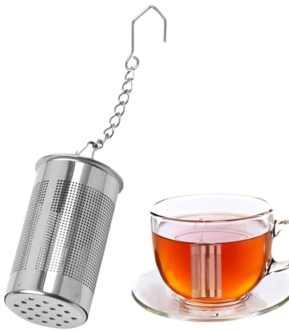 2 Stück Teeei Für Losen Tee Tasse, Tee-ei Aus Edelstahl, Teeei Für Losen Tee, Teesieb Mit Kette, Tee-Ei Für Losen Tee Und Gewürz-Ei Zum Kochen, Teeei Aus 304 Edelstahl Für Die Meisten Tasseteekanne