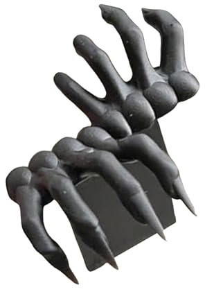 MagiDeal Marque-page main de démon, décoration d'Halloween, cadeau élégant pour les amoureux des livres, clip de page, marque-page main de diable 3D