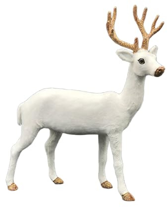 ZwaitL Natale renna figurine decorazioni in piedi cervo figure cervi modello animale per la casa enoteca tavolo decors tavolo centrotavola