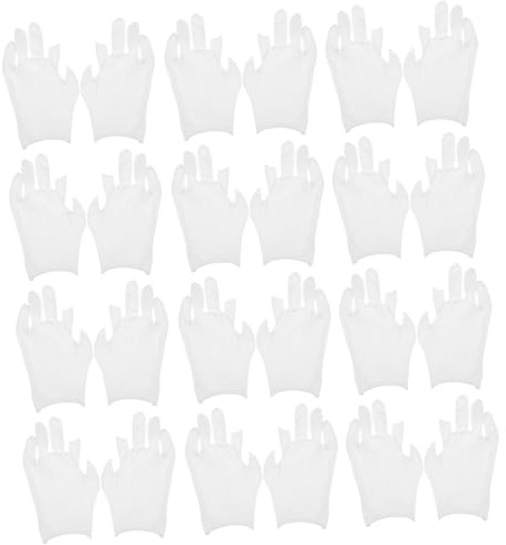 VALICLUD 12paare Baumwollhandschuhe Für Trockene Hände Weiche Feuchtigkeitshandschuhe Weiße Arbeitshandschuhe Bequeme Baumwollhandschuhe Für Erwachsene