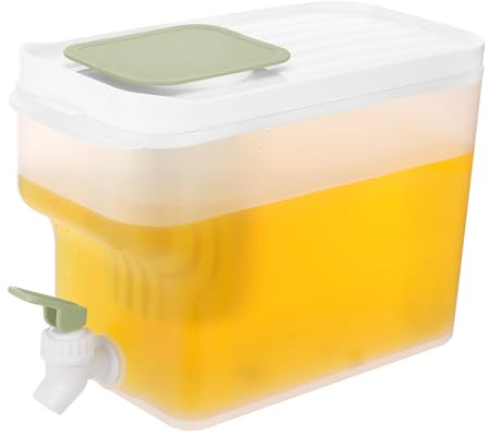 Zuimei 4L Drink Dispenser with Tap, Fridge Beverage Water Dispenser with Strainer Leak-Proof Spigot Plastic Cold Drink Juice Beverage Dispenser Jug for Party Drink, Juice, Iced Tea, Cold Brew