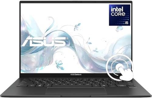 ASUS Zenbook 14.5 2.8K (2880 x 1800) 120Hz OLED Touchscreen Laptop | Intel Core i5-13500H fino a 4.7GHz (Beats i7-1360P) | 8GB DDR5 RAM | 2TB PCIe SSD | Tastiera retroilluminata | Impronte digitali |