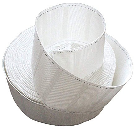 szdealhola Gardinenband, Polyester, 10 m, 7,6 cm breit, Weiß