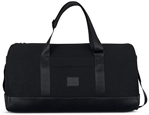 Johnny Urban Weekender Damen & Herren Schwarz - Paul - Reisetasche Groß aus Canvas für Kurztrips & Sport - 41L - Wasserabweisend