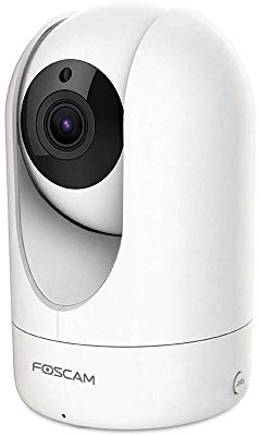 Foscam R4M - Cámara de vigilancia (Super HD IP, WiFi, Doble Banda, con 4 MP y 10 m de visión Nocturna, WiFi, con detección de Movimiento, cámara de Audio de 2 vías con Ranura para Tarjeta microSD)