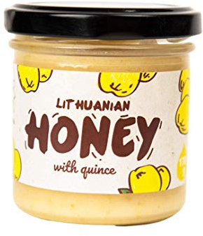 Miel pura cruda con membrillo flor silvestre orgánica 100% natural, 170 g sin filtrar de abejas sin azúcar alimentadas con alta concentración de minerales de proteína y ácidos naturales
